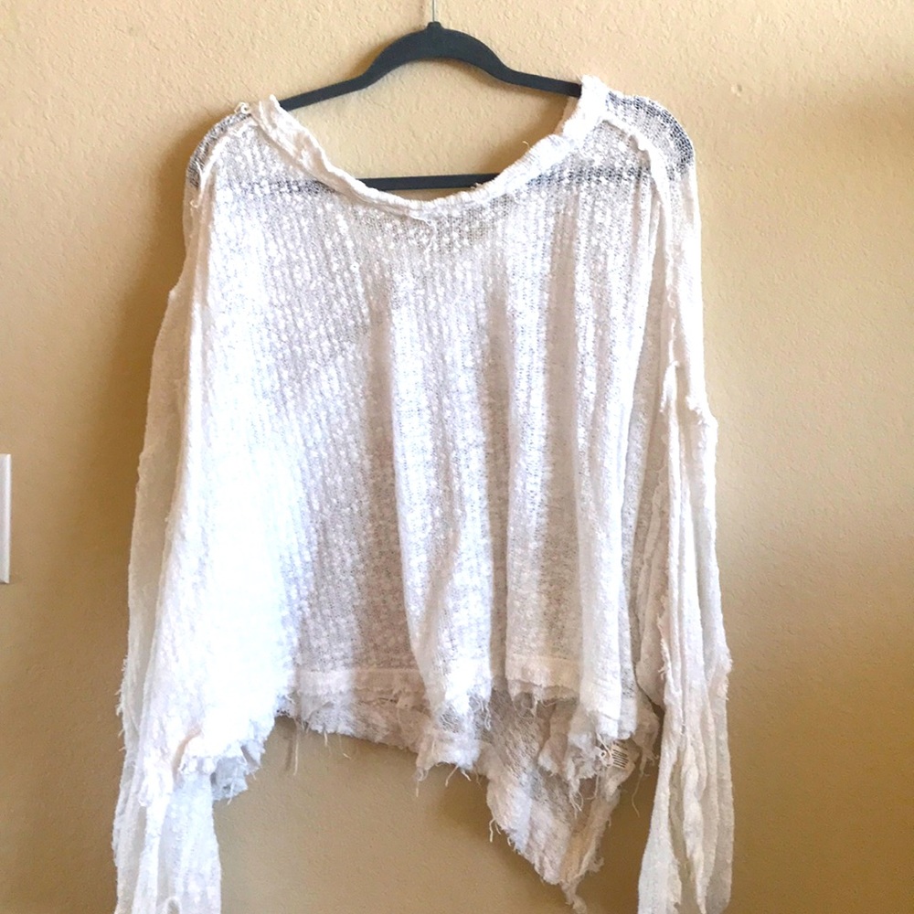 Free people light oversized sweater